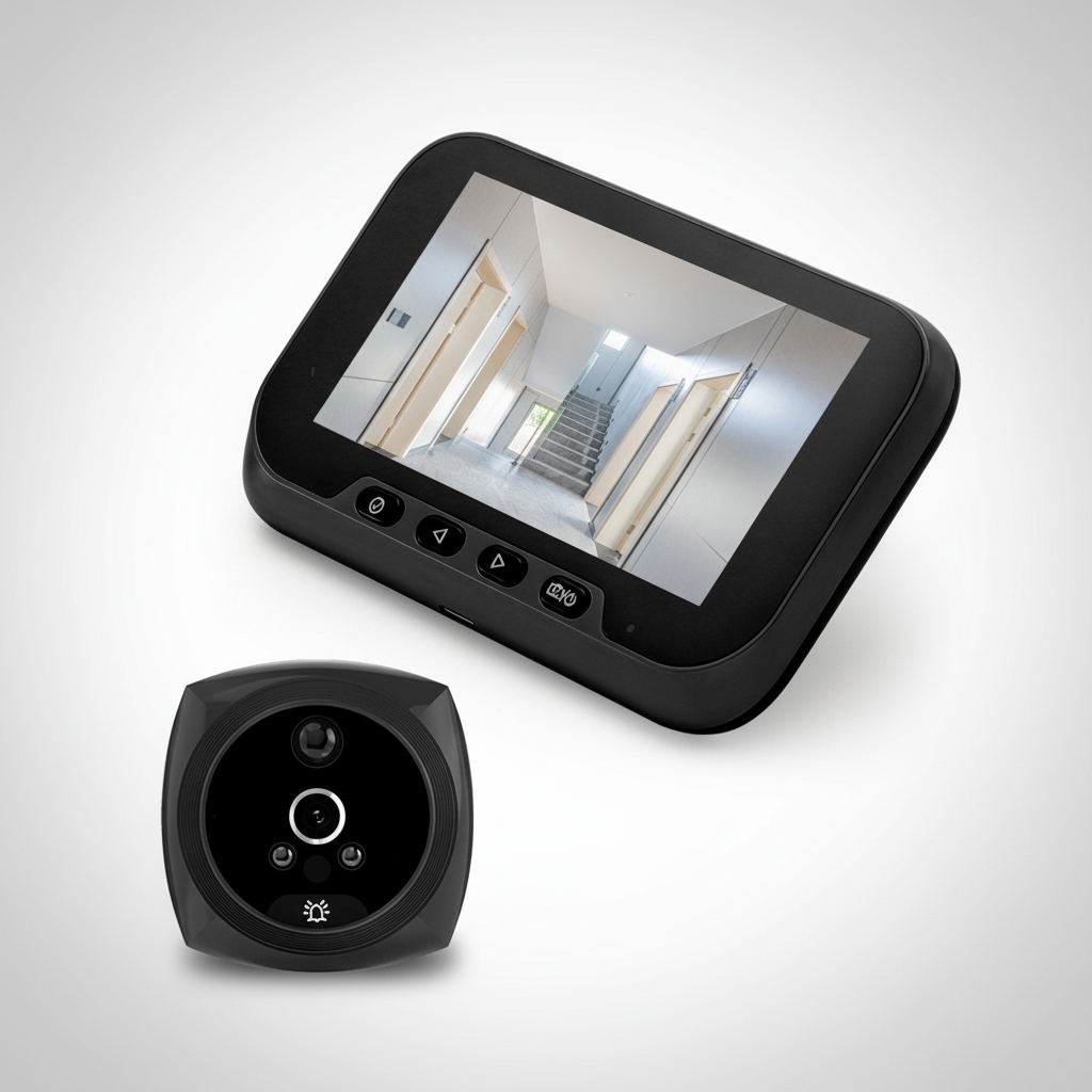 Caméra de Sécurité Numérique avec Écran HD et Vision Nocturne | Surveillance Optimisée pour Votre Maison 0