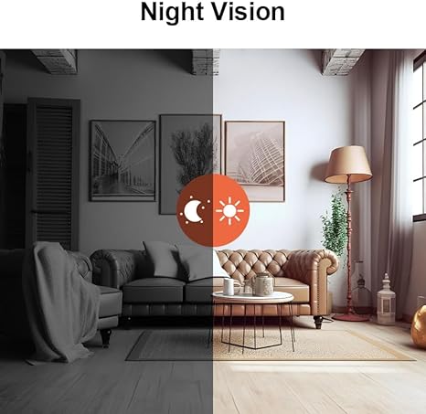 Caméra de Sécurité WiFi | Caméra 1080P avec Vision Nocturne | Surveillance Intérieure et Extérieure 4