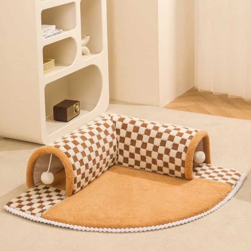 CozyCat Tunnel - Aire de Jeu Stylée pour Chat