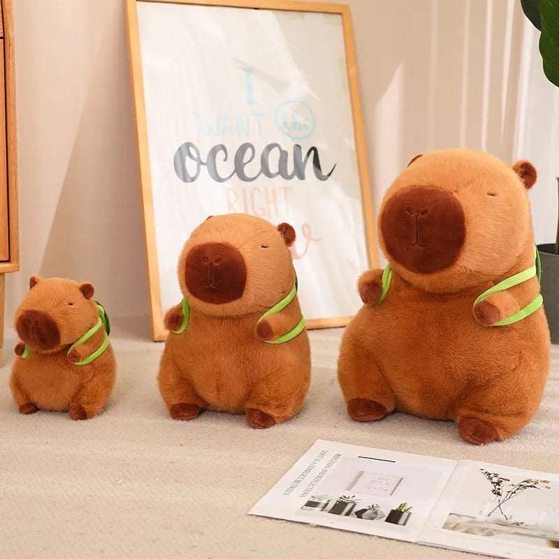 TurtleBuddy - Adorable Capybara avec Sac à Dos