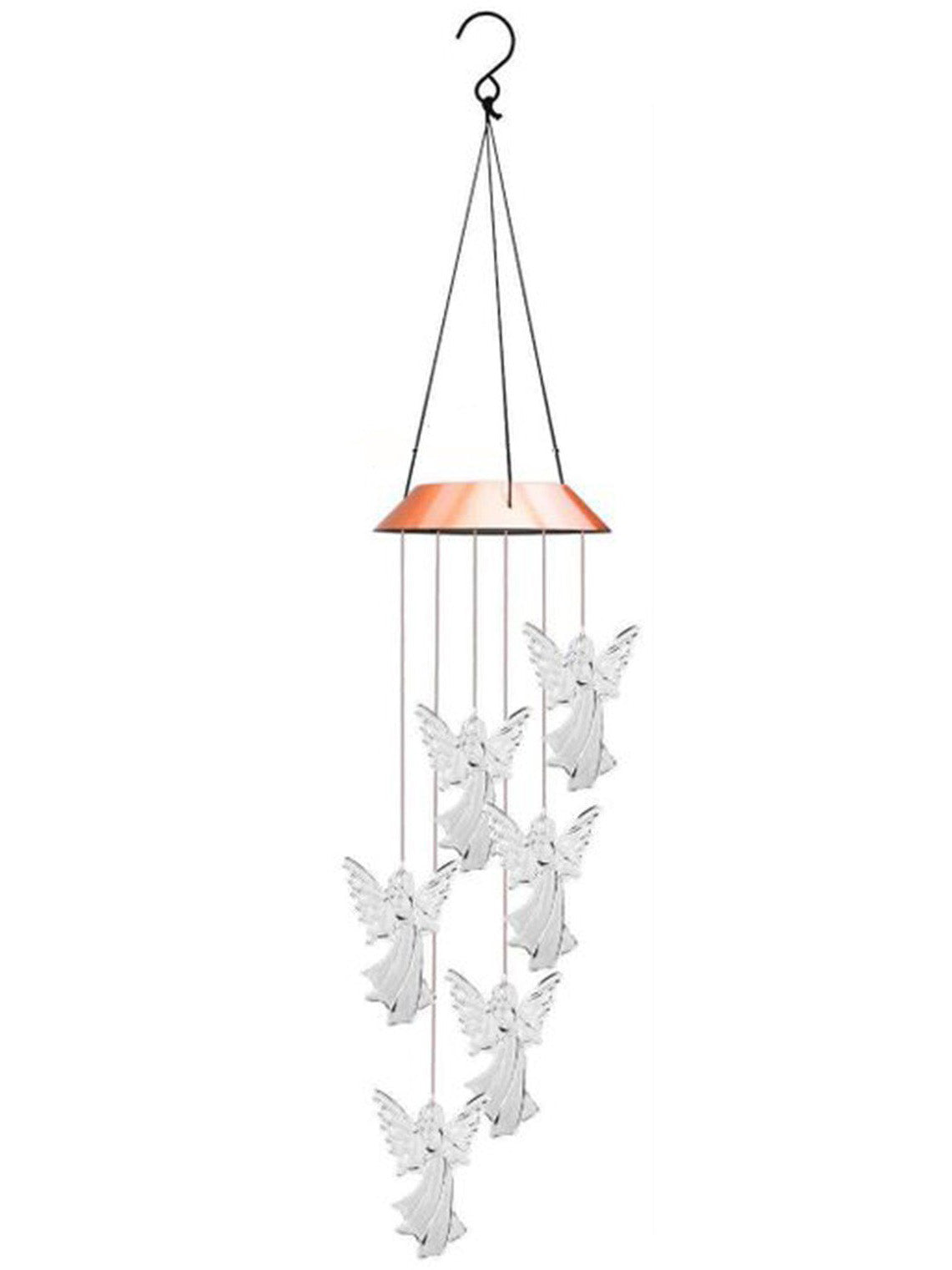 CelestialWind | Élégant Carillon Éolien Solaire à Changement de Couleur 1