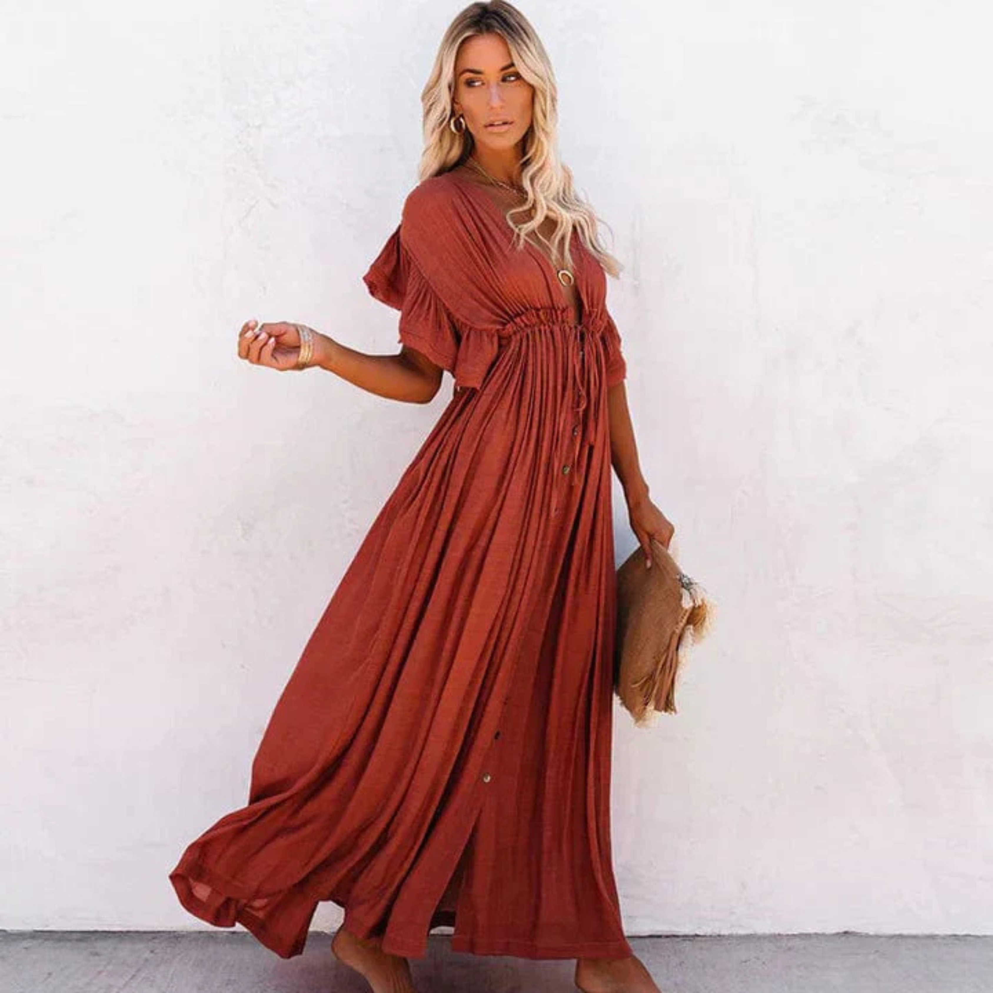 Chloe | Robe d'Été Chic Longue et Légère 0