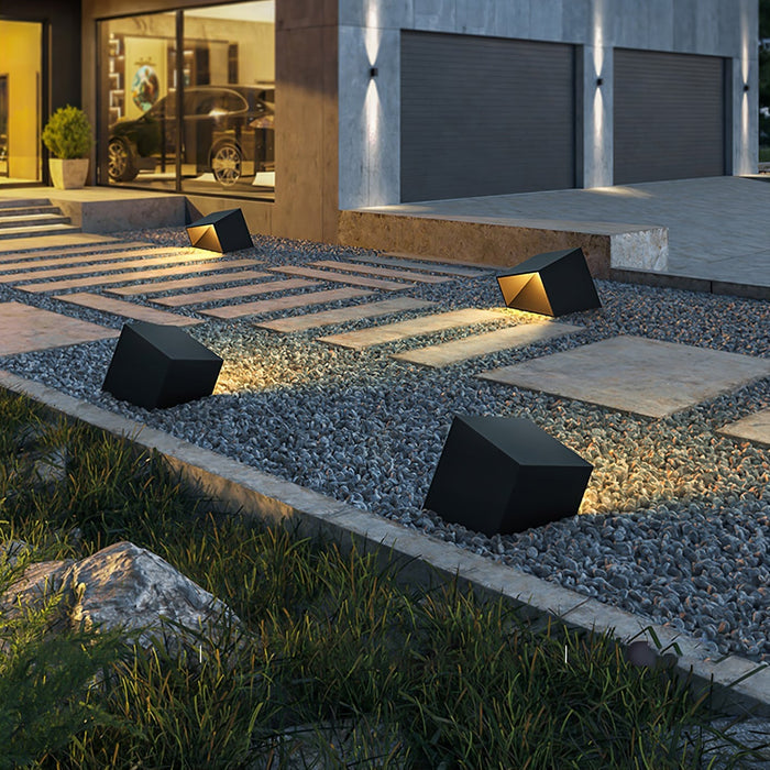 Cube Solar - Lampe Solaire Élégante pour Éclairage de Jardin