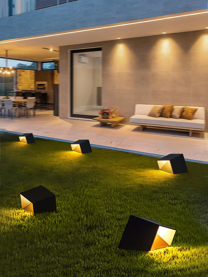 Cube Solar - Lampe Solaire Élégante pour Éclairage de Jardin