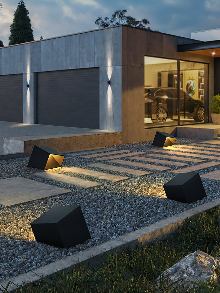 Cube Solar - Lampe Solaire Élégante pour Éclairage de Jardin