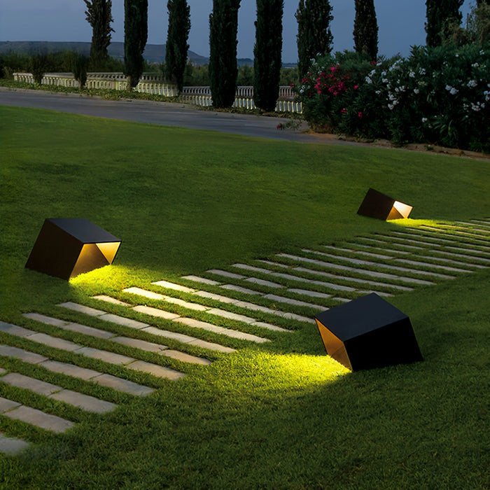 Cube Solar - Lampe Solaire Élégante pour Éclairage de Jardin