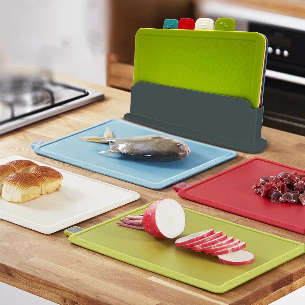 PrepTidy - Set Planches Découper Luxe Bois