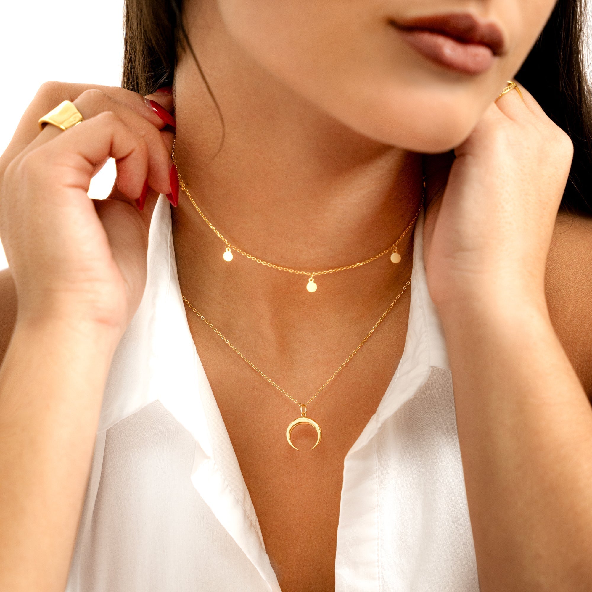 Aylin - Collier en argent à petits cercles délicats