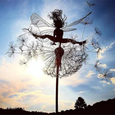 Décoration Jardin Enchantée | Artisanat Unique avec Effet Magique | Décoration Extérieure Résistante aux Intempéries 2