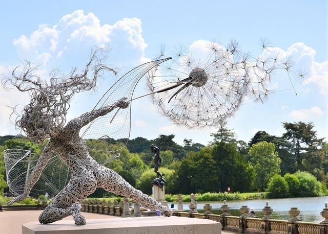 Décoration Jardin Enchantée | Artisanat Unique avec Effet Magique | Décoration Extérieure Résistante aux Intempéries 5