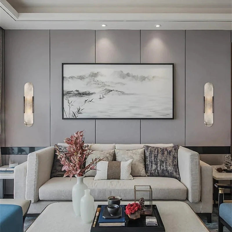 DolomiteNoirOr | Élégante Applique Murale Design LED pour Chambre et Salon 8