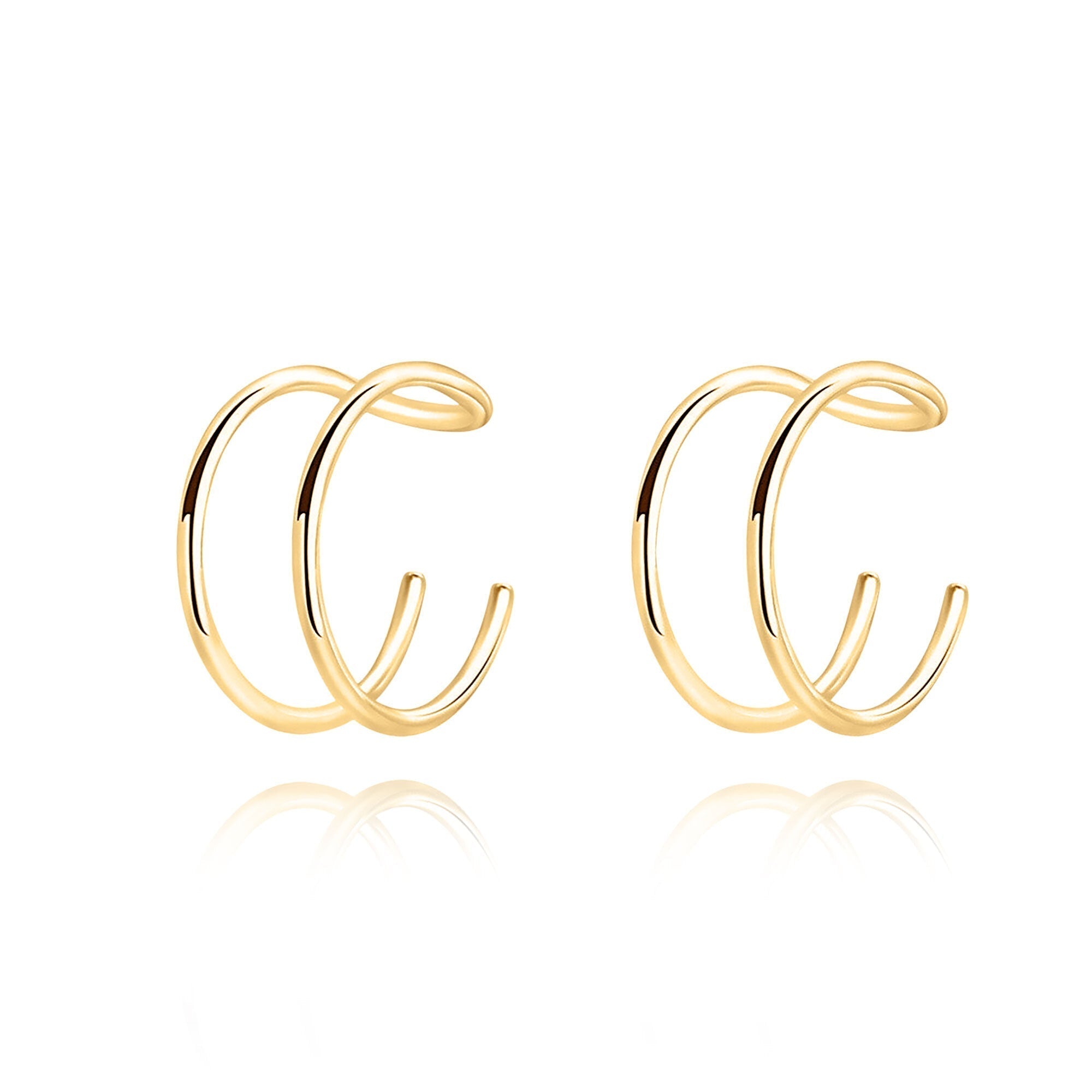 Nova - Clips d'oreilles forme U en argent modernes