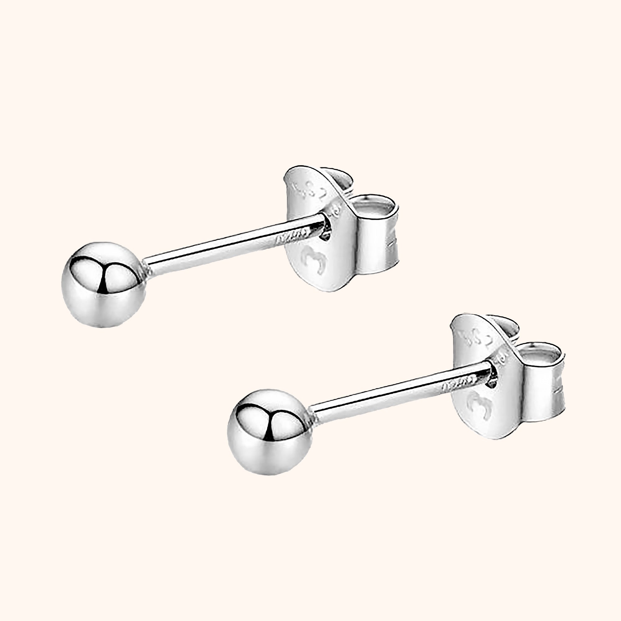Lunara - Puces d'oreilles rondes minimalistes en argent