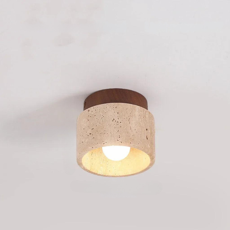 ÉclatPierre | Lampe Encastrable LED en Travertin avec Finition Élégante | Éclairage Doux pour Ambiance Chaleureuse 6