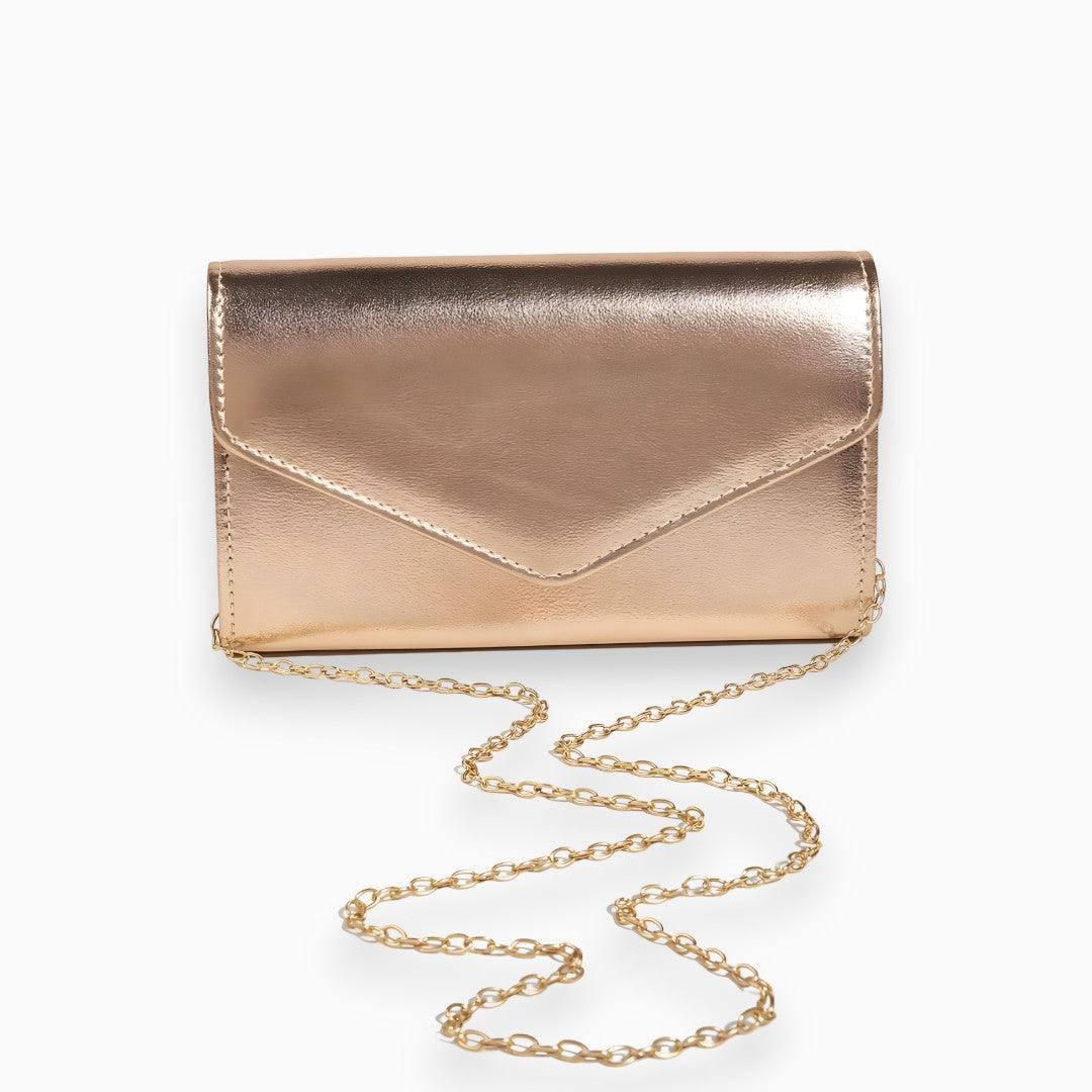 Élégance | Pochette Ruches en Polyuréthane avec Bandoulière Chaîne | Style Chic pour Toutes les Occasions 4