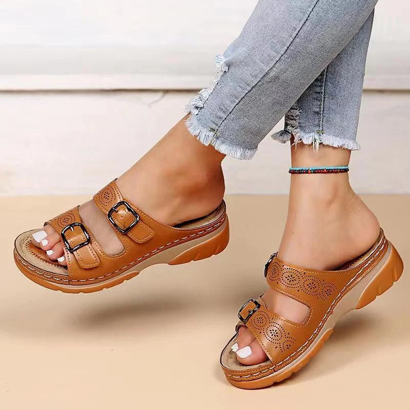 Emma | Sandales Confortables en Cuir Souple 0