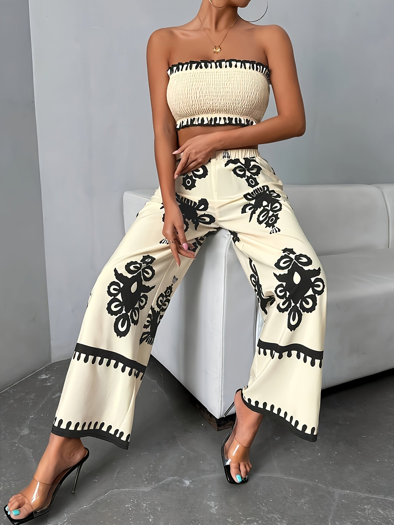 Ensemble Coordonné d'Été pour Femmes - Tenue Confortable et Élégante pour Temps Chaud 4
