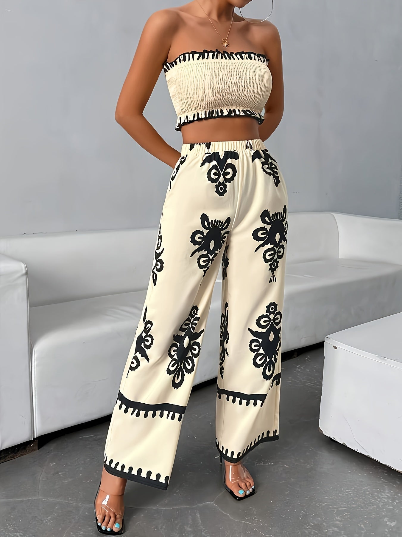 Ensemble Coordonné d'Été pour Femmes - Tenue Confortable et Élégante pour Temps Chaud 5