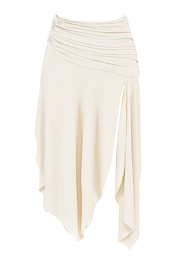 Ensemble Corset Élégant et Jupe Midi Drapée - Tenue Chic pour Soirées 6