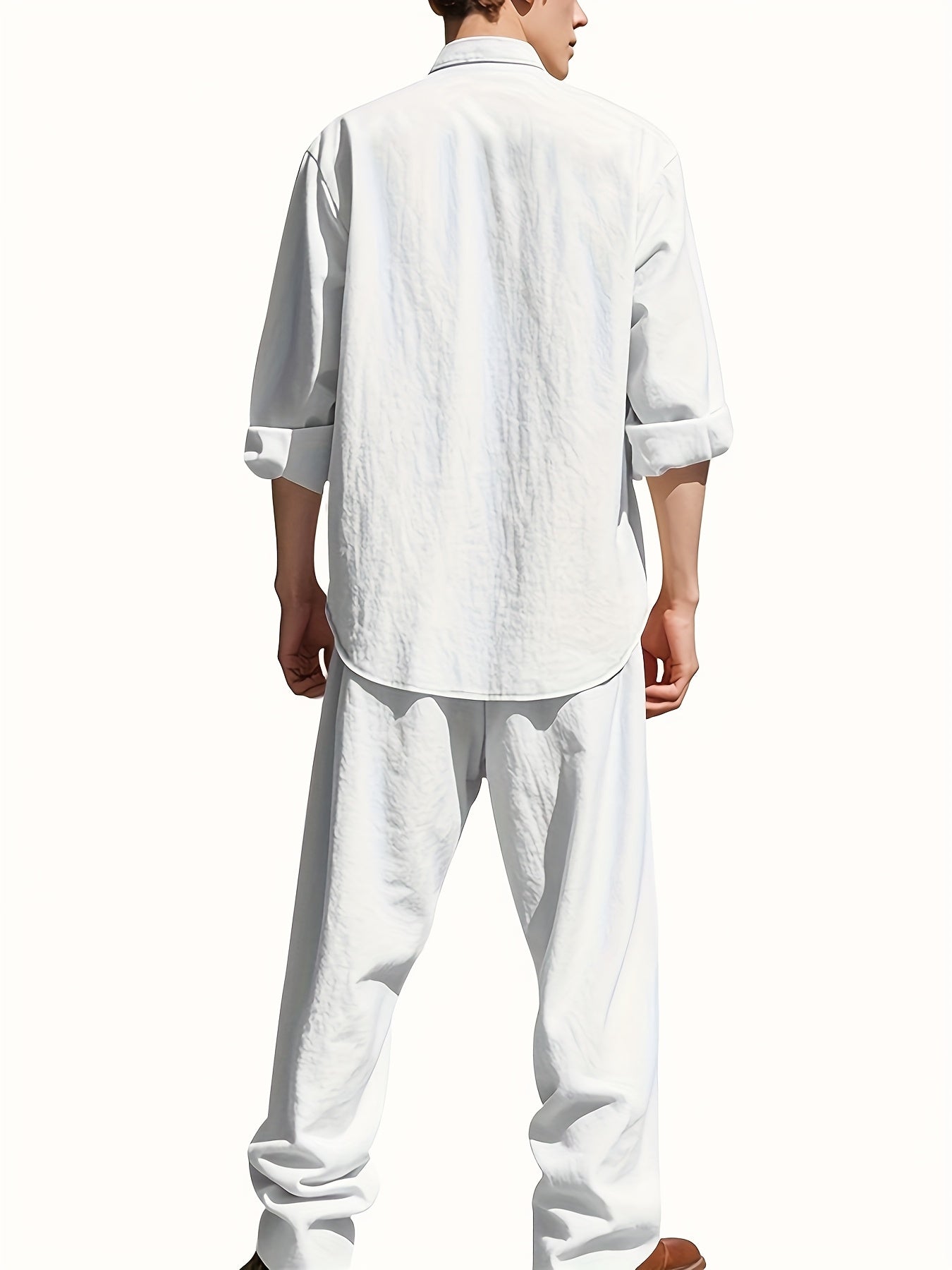 Ensemble D'Été Décontracté Pour Hommes - Tenue Confortable Pour Temps Chaud 1