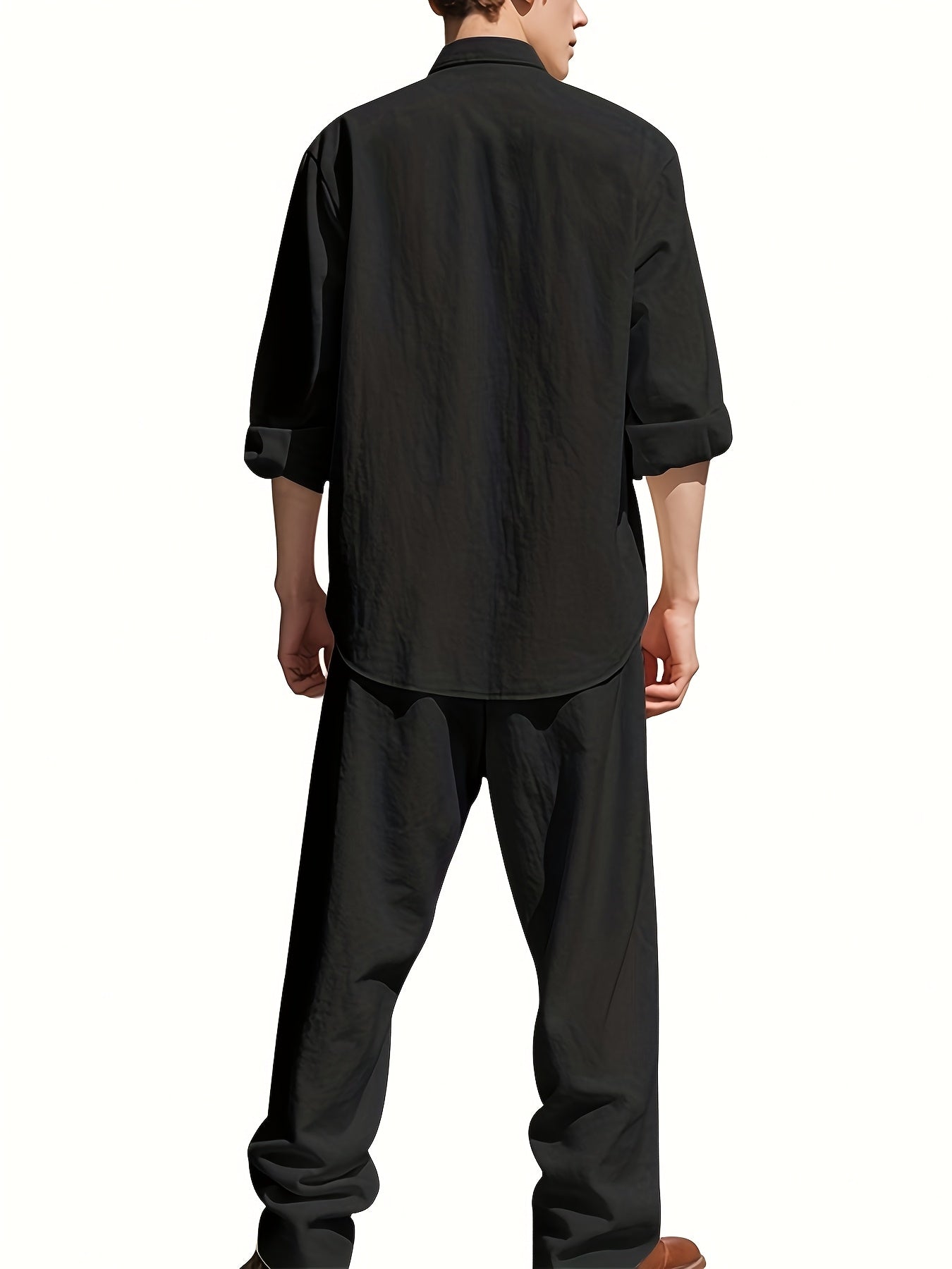 Ensemble D'Été Décontracté Pour Hommes - Tenue Confortable Pour Temps Chaud 3