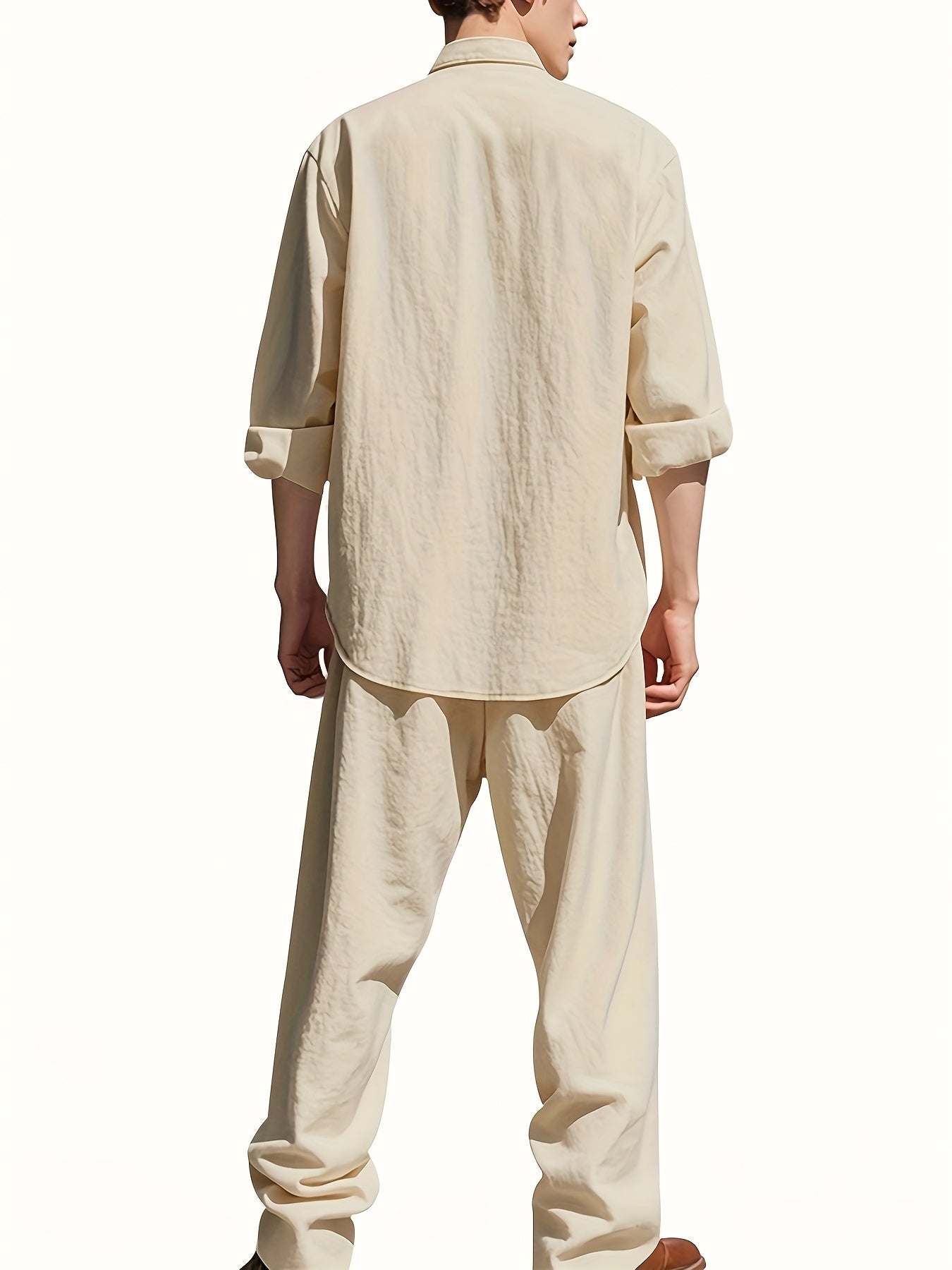 Ensemble D'Été Décontracté Pour Hommes - Tenue Confortable Pour Temps Chaud 5