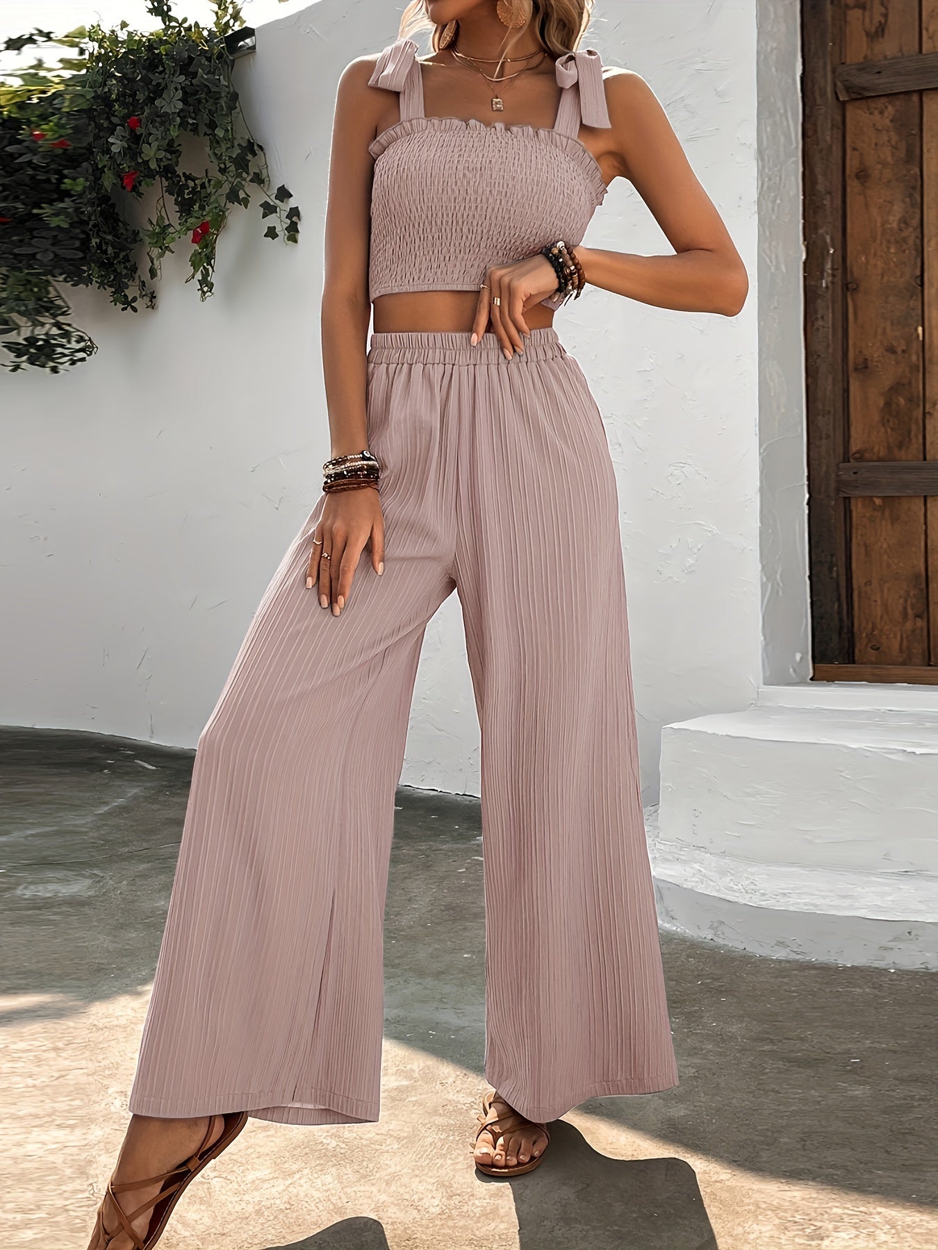 Ensemble d'Été Femme - Tenue Coordonnée Pratique pour Activités Estivales 1