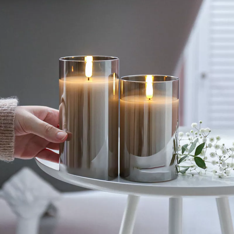 Ensemble de Bougies LED | Bougie LED Flamme Vacillante avec Télécommande | Fausse Bougie Sûre pour Ambiance Apaisante 2