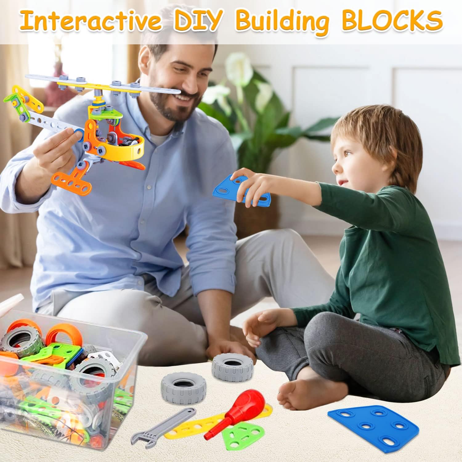 Ensemble de Construction Coloré pour Enfants avec Pièces Durables | Stimulez la Créativité et l'Imagination 2
