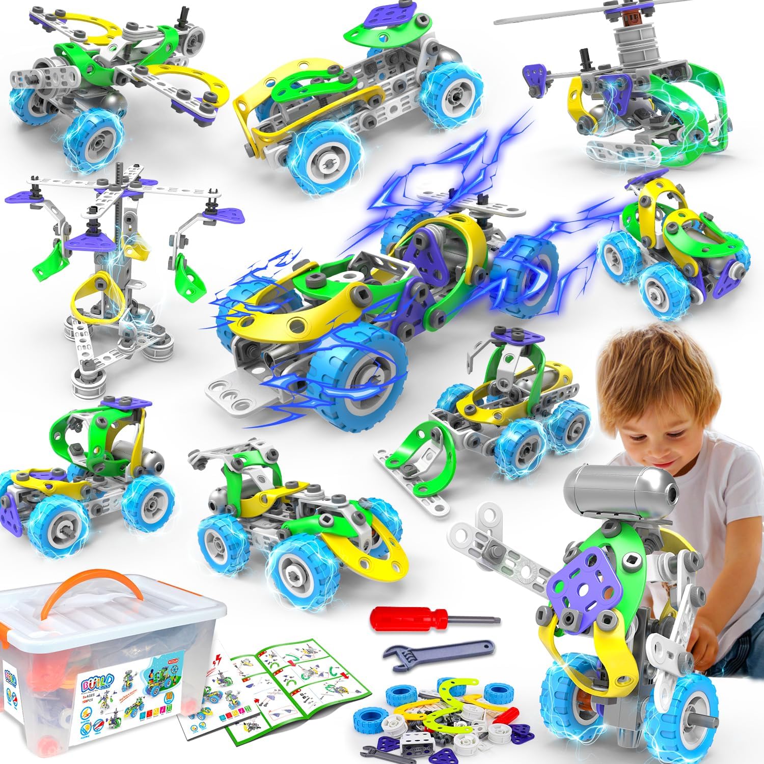 Ensemble de Construction Coloré pour Enfants avec Pièces Durables | Stimulez la Créativité et l'Imagination 6