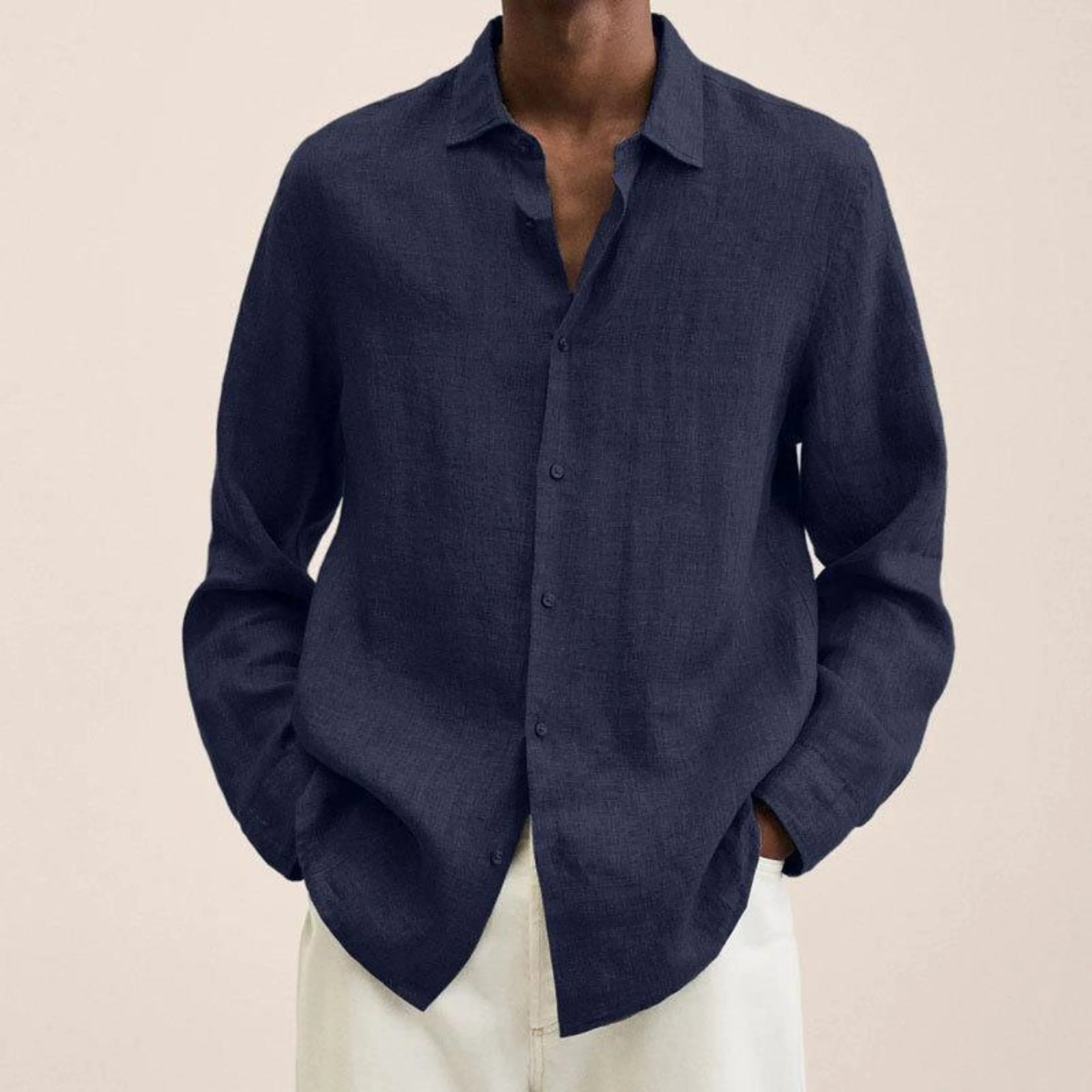 Ethan | Élégante Chemise en Lin Ajustée 0