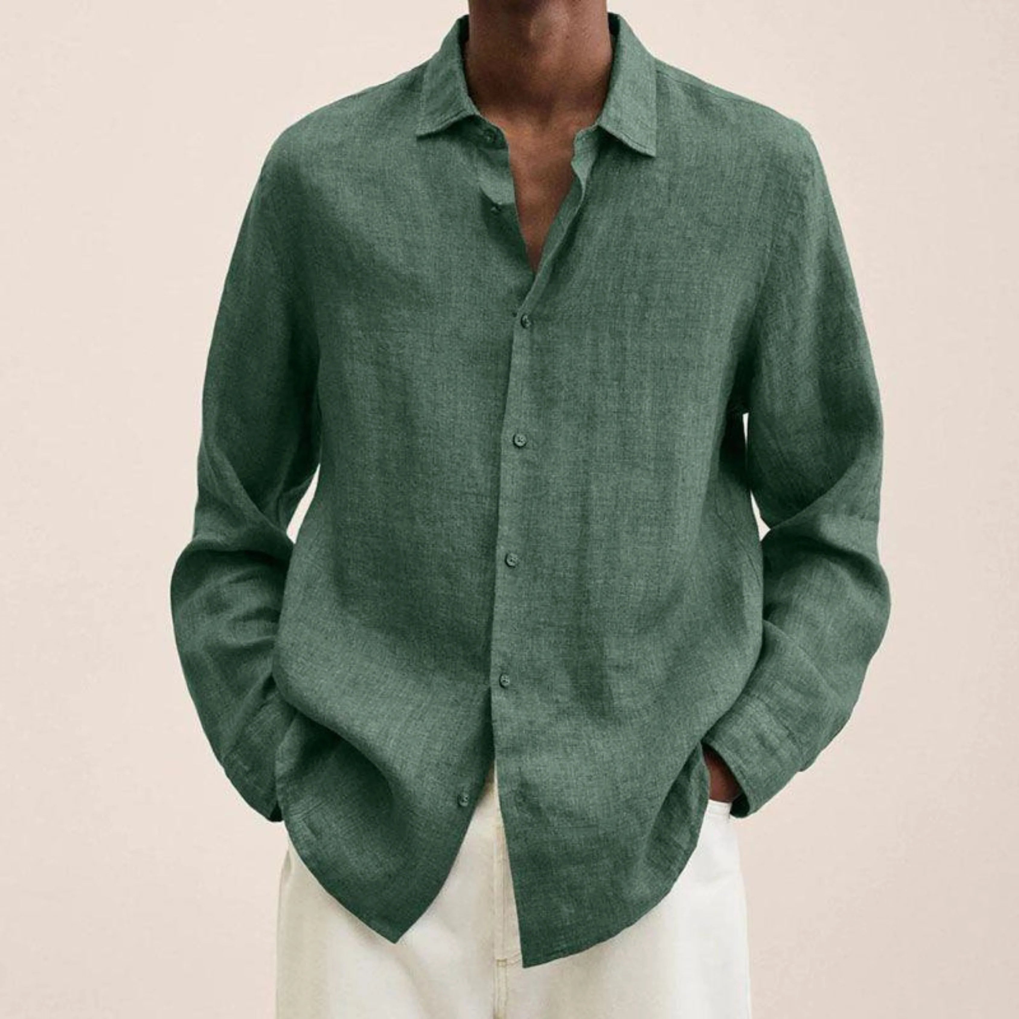 Ethan | Élégante Chemise en Lin Ajustée 8