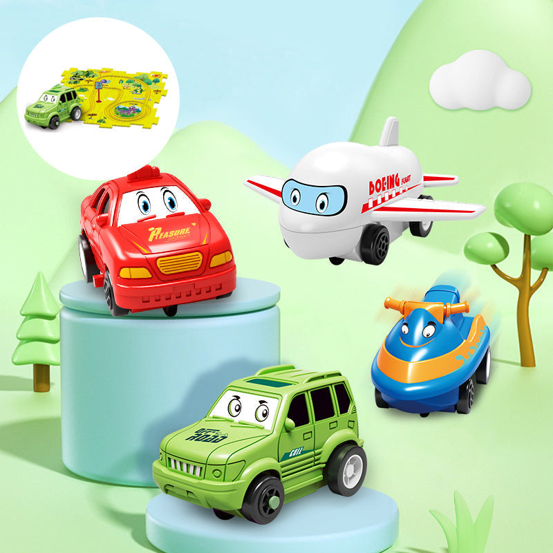 CreativeTrack Puzzle - Circuit Créatif Voiture Enfants