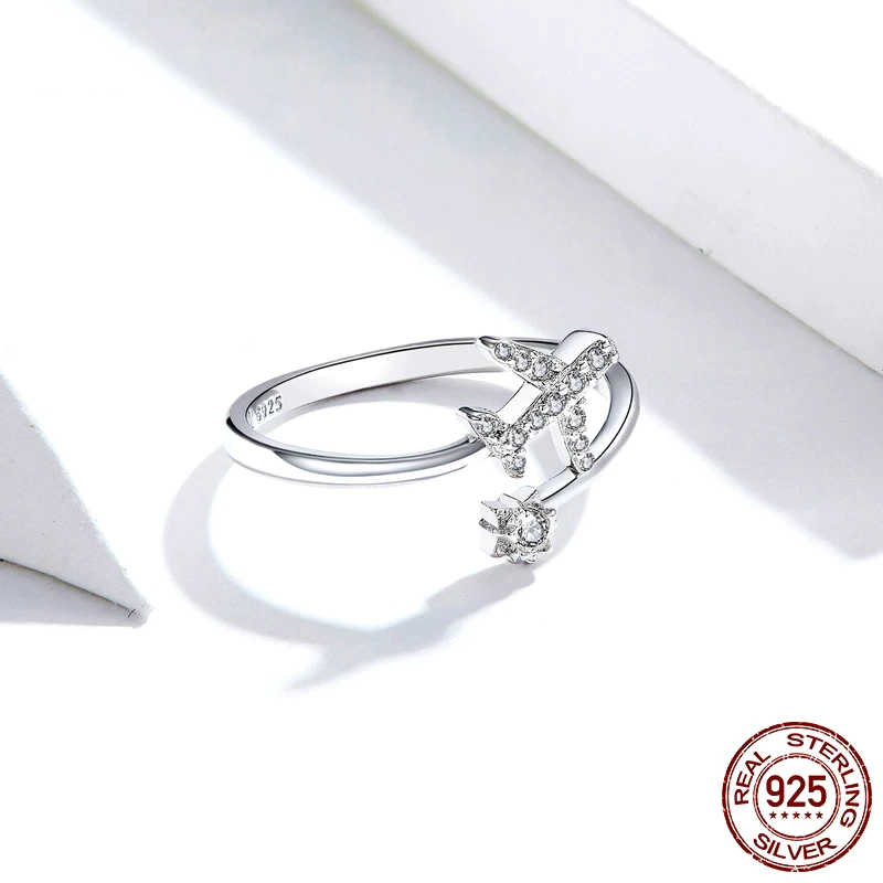 Bague Avion Unique Design Exquis - Argent 925
