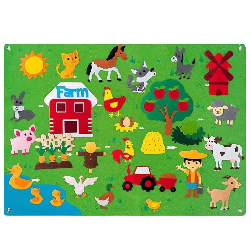 FeltPlay - Tableau Feutrine Créatif pour Tout-Petits