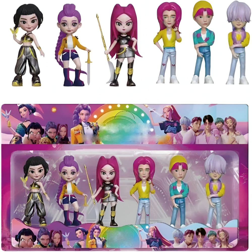 Figurines d'Action Anime | Ensemble de 6 Personnages Uniques avec Détails Soignés | Idéal pour Jouer et Collectionner 3