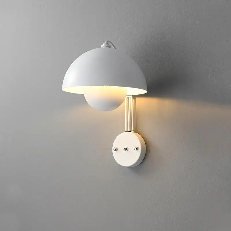 FleurLumière | Élégante Applique Murale Design Champignon LED pour Chambre 2