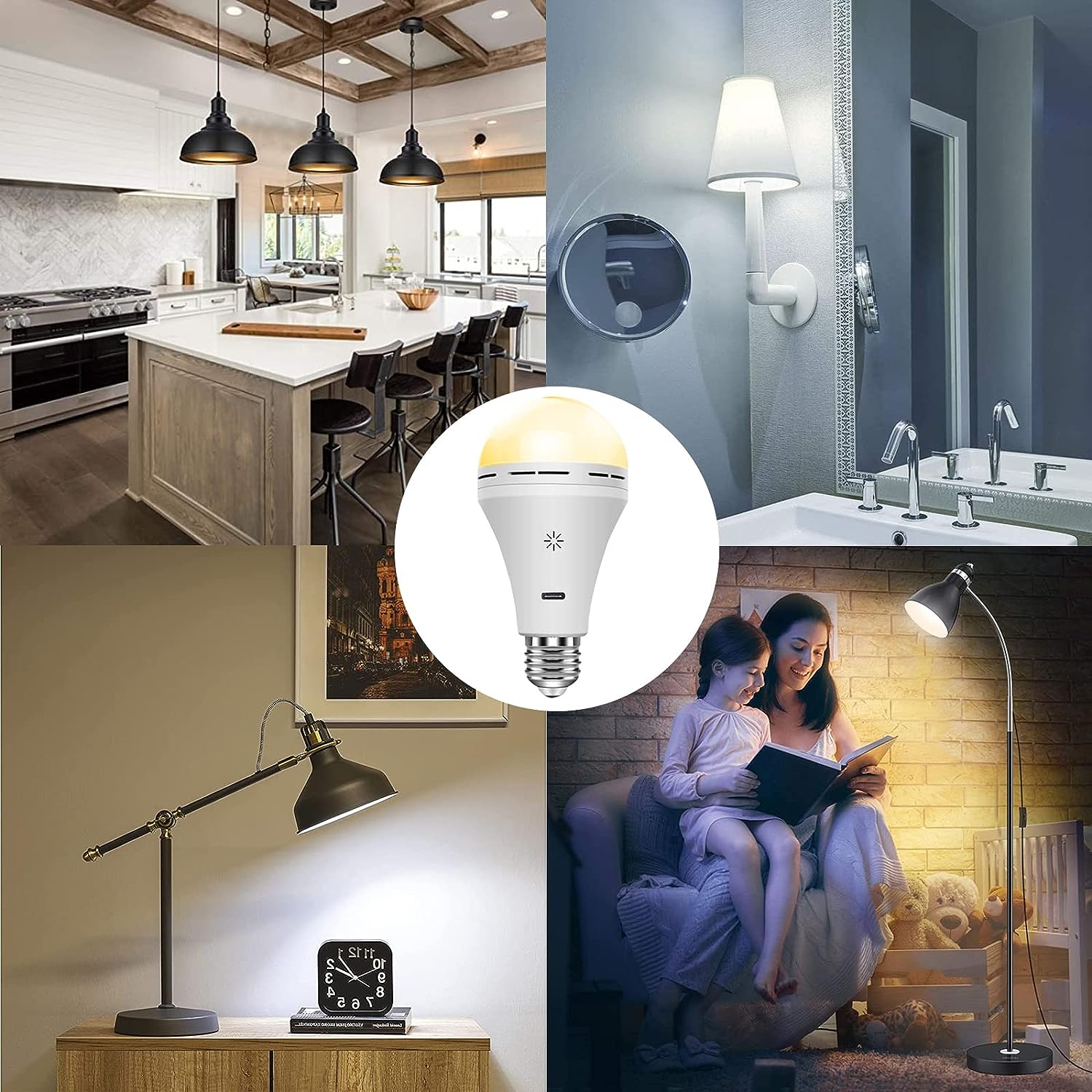 FlexiLight | Lampe de Table LED Rechargeable sans Fil avec Télécommande | Éclairage Pratique pour Intérieur et Extérieur 1