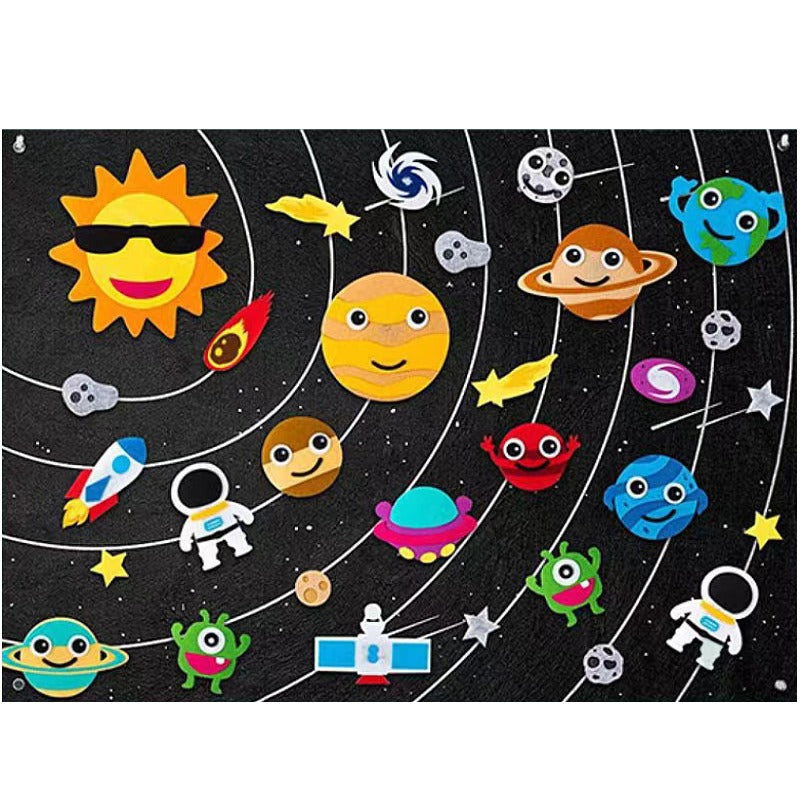 FeltPlay - Tableau Feutrine Créatif pour Tout-Petits
