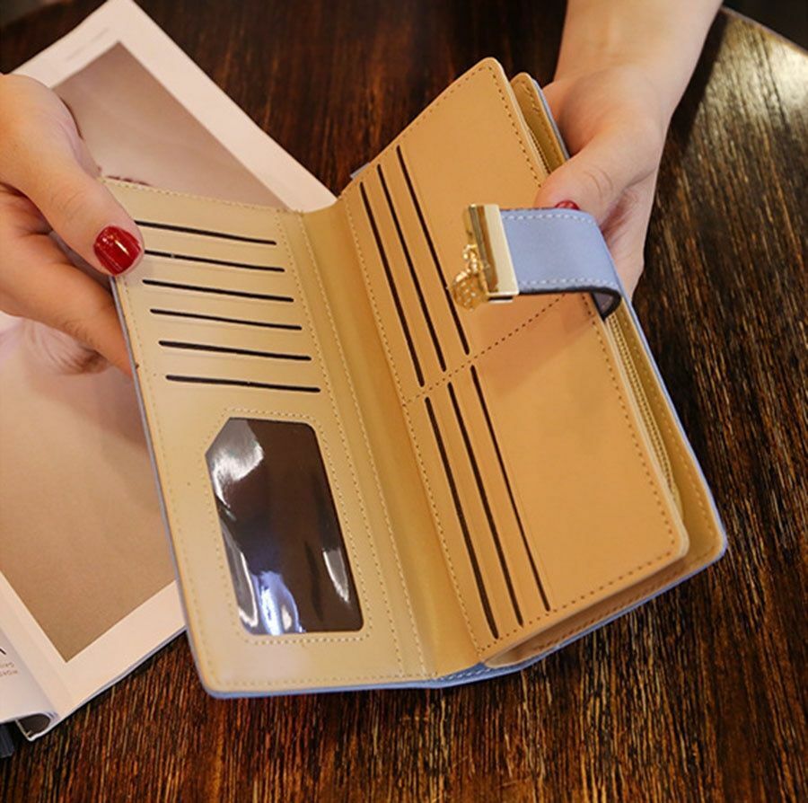 GoldenLeaf | Portefeuille en cuir PU avec design élégant et breloque dorée | Compact et pratique pour tous vos essentiels 5