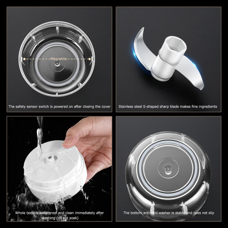 MiniChop - Hachoir Électrique Compact Cuisine