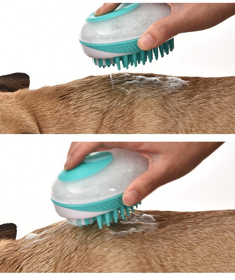 ZorroPet - Distributeur Savon et Massage 2-en-1 Chien