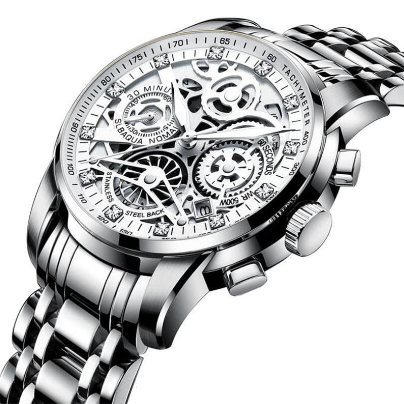 SkeletonWatch - Montre Homme Squelette Design Noir