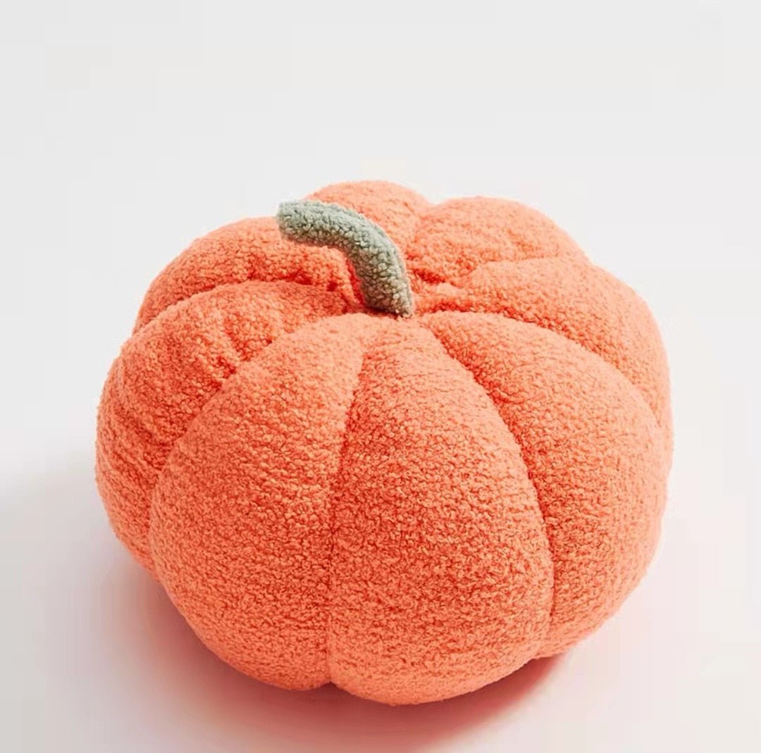 CozyPumpkin - Coussin Citrouille en Peluche pour une Déco d'Automne Chaleureuse