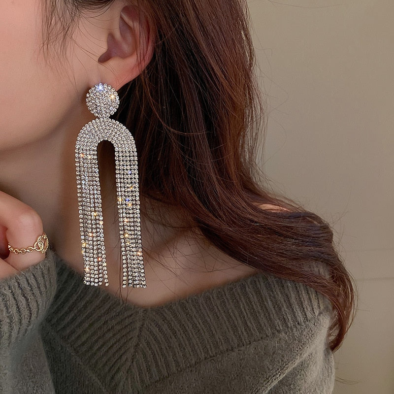 Boucles d'Oreilles Statement Luxe - Acier Inox