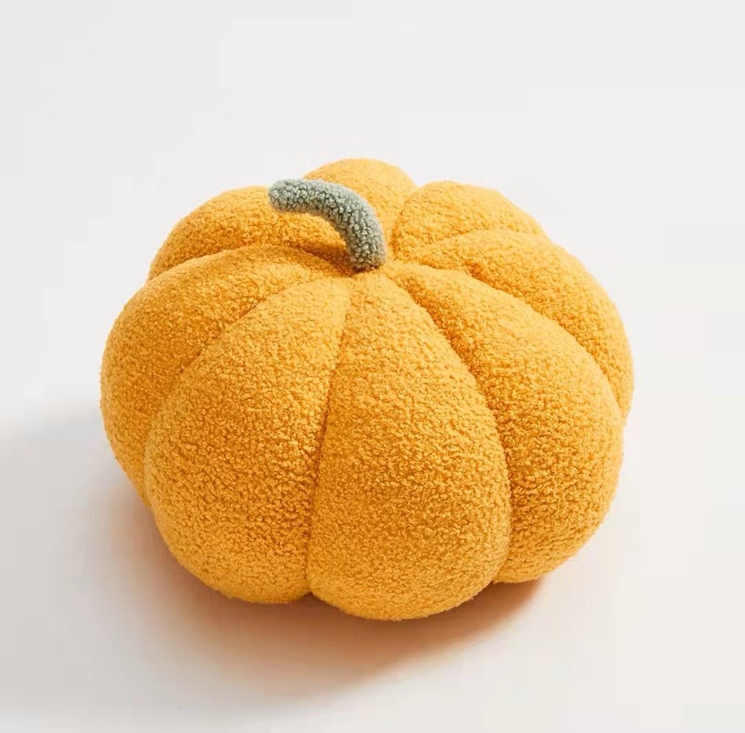CozyPumpkin - Coussin Citrouille en Peluche pour une Déco d'Automne Chaleureuse