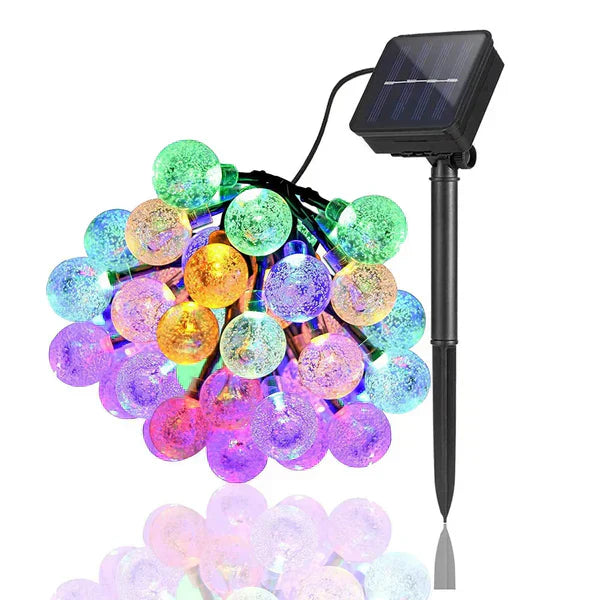 TwinkleGlow - Guirlandes Lumineuses Solaires Féeriques pour Extérieur