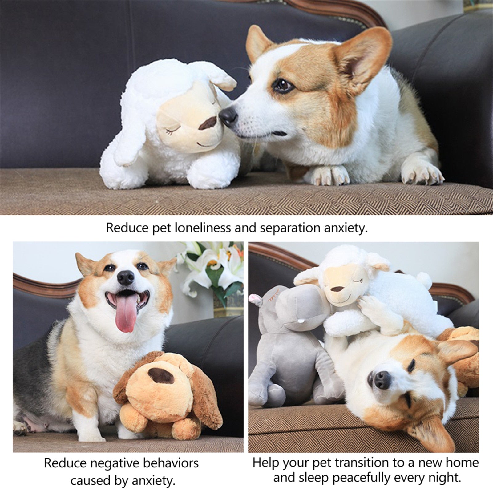 CuddlePup - Compagnon de Jeu Confortable pour Chiens
