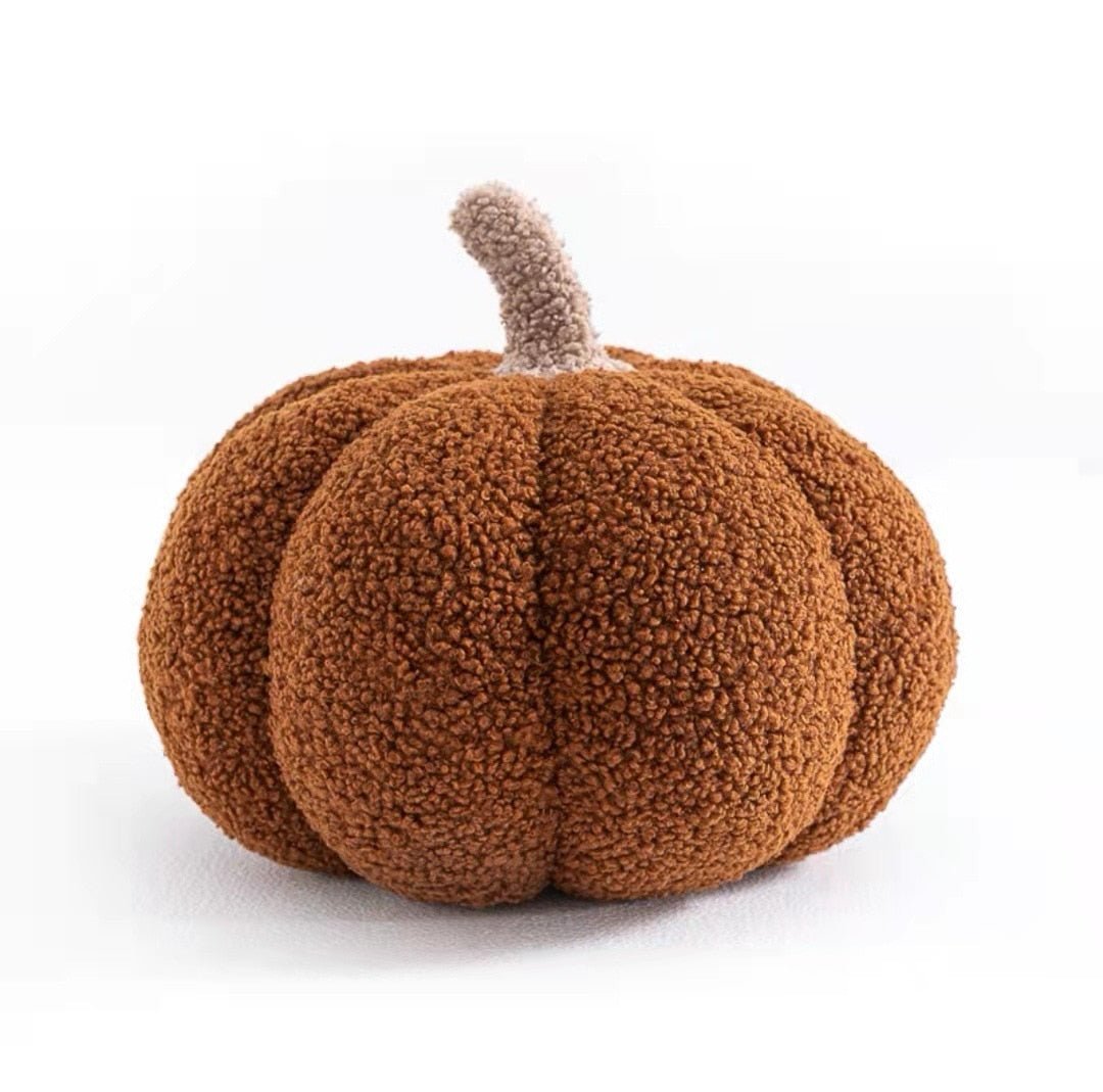CozyPumpkin - Coussin Citrouille en Peluche pour une Déco d'Automne Chaleureuse