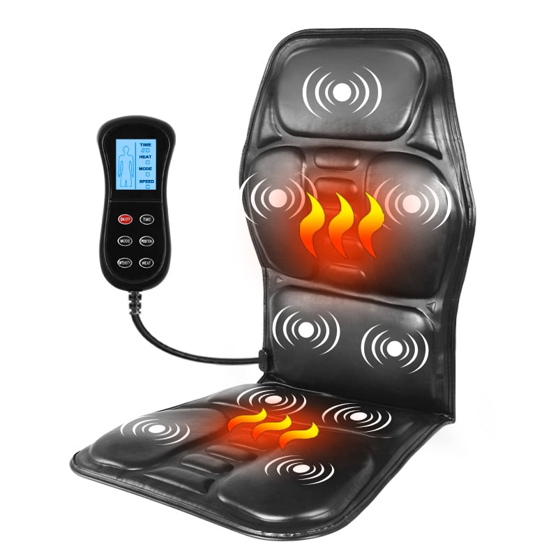 RelaxCushion - Coussin de massage chauffant électrique pour le dos